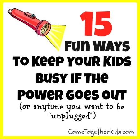 Ideas to do with Kids when the power goes out ~ cool ideas and you probably have most of the supplies already All About Food, Power Out, Emergency Prepping, General Conference, Kids Corner, Activities To Do, Craft Activities For Kids, Emergency Preparedness, Business For Kids