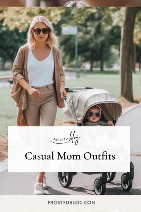 mom outfit in fashion with baby in stroller New Mom Outfits Mommy Style, Mom Outfit Ideas, New Mom Outfits, Create Capsule Wardrobe, Outfits Mom, Outfit Ideas Casual, Mom Outfit, Mommy Outfits, Casual Outfit Ideas