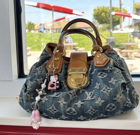 Denim louis vuitton bag