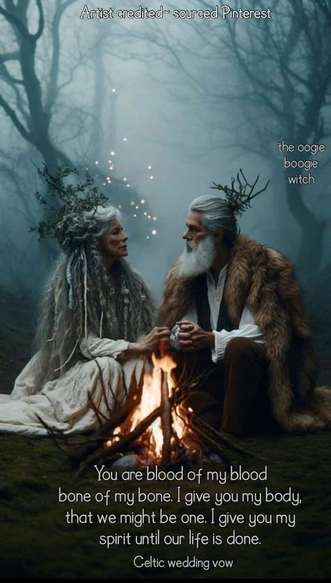 Celtic Witch Art, Twin Flame Wedding, Celtic Warrior Woman, Celtic Wisdom, Cunning Folk, Pagan Life, Spiritual Wellbeing, Divine Couple, The Old Ways