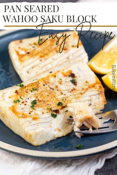 Baked Ono Fish Recipes, Ono Recipes Fish, Wahoo Recipes, Wahoo Fish Recipes, Ono Fish Recipe, Wahoo Fish, Drawn Butter, Seafood Lunch, Best Fish Recipes