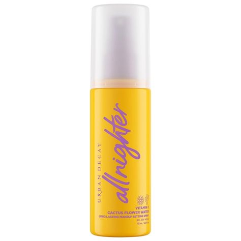 All Nighter Long-Lasting Makeup Setting Spray with Vitamin C - Urban Decay | Sephora Hydrating Setting Spray, Makeup Finishing Spray, Nars Lipgloss, Lip Gloss Shades, Fixing Spray, Urban Decay All Nighter, Urban Decay Cosmetics, Makeup Spray, Beauty Organization