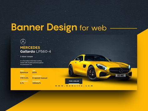 Facebook cover / web banner by Saber Hossain on Dribbble Car Banner, Car Advertising Design, Free Psd Flyer Templates, Facebook Cover Design, 광고 디자인, Banner Ads Design, Facebook Banner, Youtube Banner, Social Media Design Inspiration