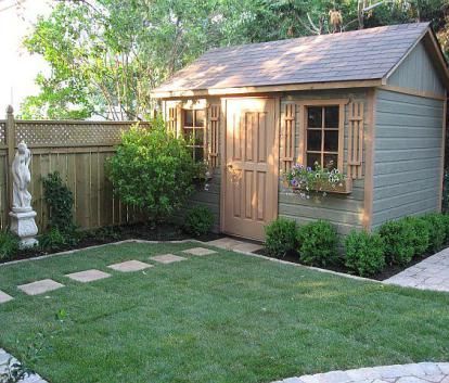 Shed Landscaping, Shed Makeover, Backyard Storage Sheds, Shed Decor, Beach House Interior Design, Backyard Storage, Leaving Room, Garden Vegetables, Fall Garden Vegetables