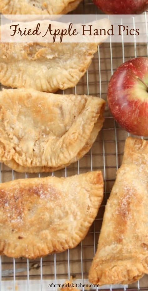 Fried Apple Hand Pies, Mac Donalds, Fried Apple, Fried Apple Pies, Store Bought Pie Crust, Homemade Apple Pie Filling, Apple Hand Pies, Apple Turnovers, Fried Pies