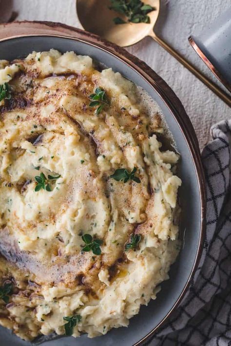 Garlic And Herb Mashed Potatoes, Sous Vide Mashed Potatoes, Herb Mashed Potatoes, Creamy Mashed Potatoes Recipe, Butter Mashed Potatoes, Creamy Mash, Food Scientist, Mashed Potato Recipes, Sweet Potato Casserole