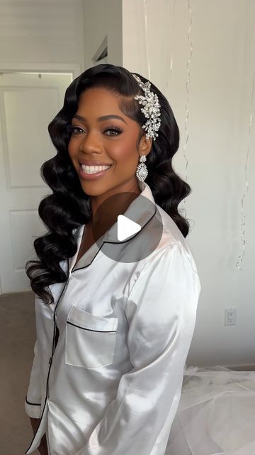 Wedding Hair For Black Bride, Wedding Hair Down Black Women, Black Women Hairstyles For Wedding, Half Up And Down Wedding Hair, Hairstyles For Wedding Black Women, Sleek Up Do, Bridal Hair For Black Women, Updo Wedding Hairstyles For Black Women, Hair Photography Creative