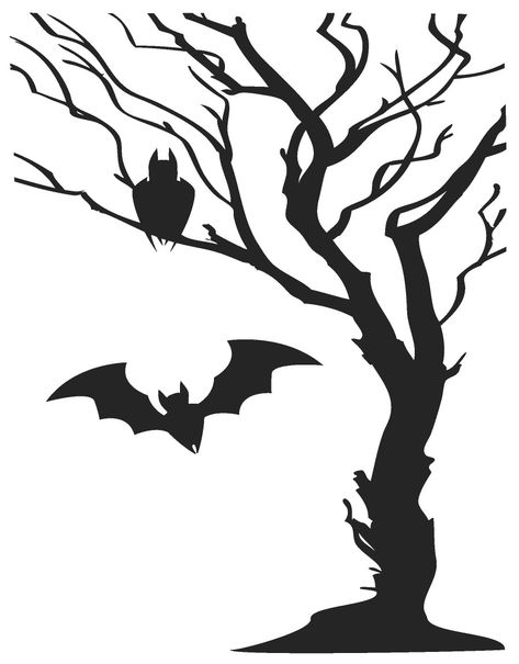 Tree silhouette tattoo