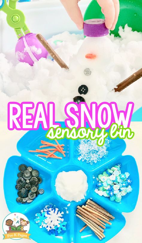 Snow Sensory Table, Snow Sensory Bin, January Planning, Snow Sensory, Snow Activity, Sensory Snow, Winter Sensory Bin, Pre K Classroom, Winter Sensory