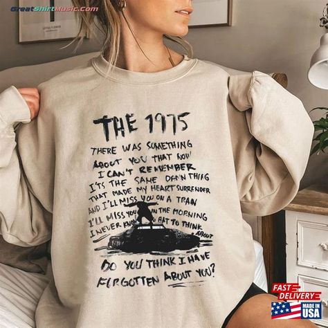 Vintage The 1975 Band Album Lyrics Sweatshirt At Their Very Best 2023 Tour Pop Rock Merch Unisex T-Shirt Check more at https://greatshirtmusic.com/product/vintage-the-1975-band-album-lyrics-sweatshirt-at-their-very-best-2023-tour-pop-rock-merch-unisex-t-shirt/ The 1975 Band, Mercy Ships, 1975 Band, Comfortable Winter Outfits, Ill Miss You, Band Hoodies, The 1975, Pop Rock, 4 Life