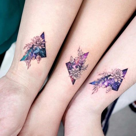 Unbelievable Cute And Meaningful Best Friend Tattoos FAQ ★ Watercolor Best Friends Tattoos with Flowers 3 Best Friend Tattoos, Inner Wrist Tattoos, Cross Tattoo On Wrist, Wrist Tattoo Cover Up, Meaningful Wrist Tattoos, Heart Tattoo Wrist, Matching Friend Tattoos, Tiny Wrist Tattoos, Matching Best Friend Tattoos