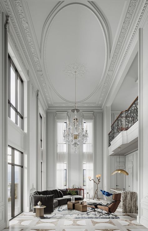 51 Neoclassical Living Rooms With Tips And Accessories To Help You Design Yours Neoclassical Living Room, Ultra Modern Furniture, Neoclassical Home, Classical Interior, Neoclassical Interior, Art Deco Interior Design, Unique Furniture Pieces, Interior Design Art, Interior Deco