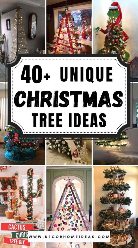 Most Unique Christmas Trees, Unusual and extraordinary Christmas trees #Christmas #trees #decorhomeideas