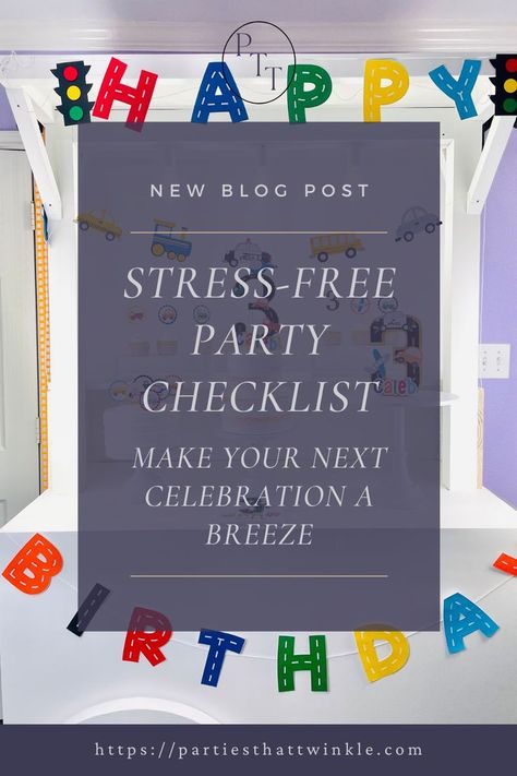 Discover how to make your next celebration stress-free with this ultimate party planning checklist. Whether you're organizing a birthday, anniversary, or any special event, our guide offers tips and strategies for hassle-free preparation. From timeline management to budgeting, this comprehensive list ensures you stay organized, save time, and enjoy the party. Ideal for anyone looking to host a smooth, fun event without the usual headaches. Planning A Birthday Party Checklist, How To Become A Party Planner, Birthday Party Planner Checklist, Birthday Party Budget Worksheet, Event Planning Checklist Templates Party Planners, Birthday Party Planning Checklist, Party Planning Checklist, Party Checklist, Planning Checklist