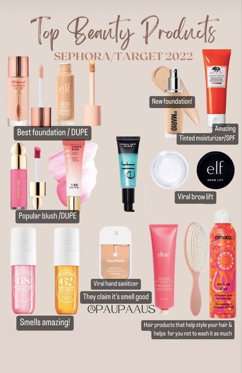 Makeup Products Target, Affordable Makeup Aesthetic, Trending Makeup 2023, Trending Face Products, Target Usa, Best Makeup Products Drugstore, Clean Drugstore Makeup, Affordable Clean Girl Makeup, Best Makeup Products Tiktok