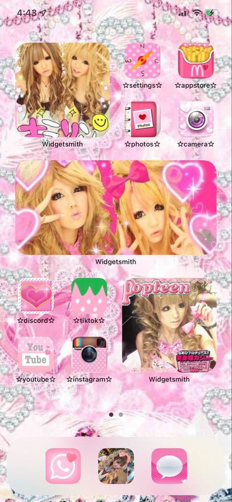 Gyaru Phone, The Edge Of Love, Gyaru Aesthetic, Agejo Gyaru, Pika Pika, Hime Gyaru, Iphone Homescreen, Phone Inspiration, Gyaru Fashion