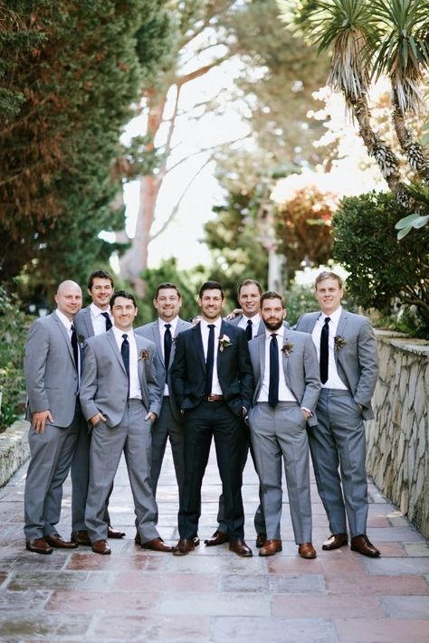 Charcoal Groomsmen, Dark Grey Groomsmen, Groomsmen Attire Grey, Groomsmen Colours, Gray Groomsmen Suits, Wedding Groomsmen Attire, Grey Suit Wedding, Groom And Groomsmen Suits, Groomsmen Grey