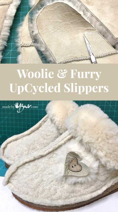 Crochet Sleepers, Sewing Slippers, Felt Wool Slipper, Moccasin Pattern, Diy Slippers, Shearling Slippers, Sheepskin Slippers, Crochet Socks, Wool Slippers