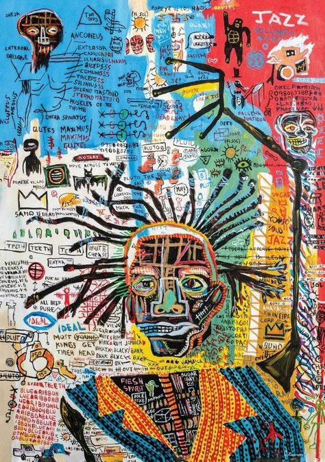 topcat77: Jean-Michel Basquiat - SEESelf | Basquiat art, Art inspiration, Psychedelic art Michel Basquiat Art, Jm Basquiat, Jean Michel Basquiat Art, Basquiat Paintings, Living Room Posters, Basquiat Art, Posters Bedroom, Abstract Expressionist Art, Bedroom Painting