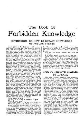 The Book of Forbidden Knowledge : Free Download, Borrow, and Streaming : Internet Archive List Of Superstitions, Book Of Forbidden Knowledge, Magic Grimoire, Folk Remedies, Hoodoo Magic, Forbidden Knowledge, Black Magic Book, Spiritual Psychology, Witchcraft Books