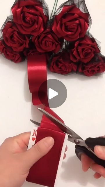 Lace Roses Diy, Fake Rose Petals Diy Crafts, Making Flowers With Ribbons, How To Make Rose With Ribbon, Eternal Roses Diy, How To Make Rose Bouquet, Diy Rose Ribbon, Unique Wedding Ideas Creative Diy, How To Make Roses Out Of Ribbon