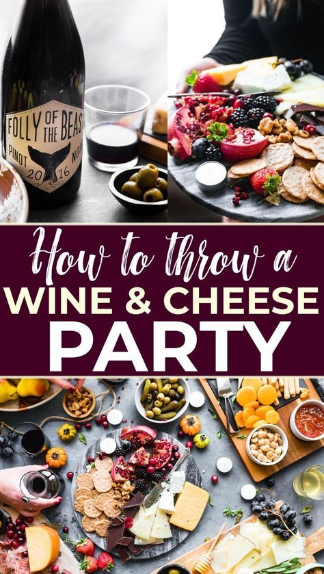 WINE AND CHEESE PARTY!. Charcuterie and cheese board building tips included!! Here are some simple ways to host an impromptu wine and cheese party that can be put together in a day! Dairy free options too. #holiday #wine #party #entertaining Wine Party Snacks, Holiday Wine Party, Wine Party Appetizers, Wine Party Food, Wine Cheese Pairing, Cheese And Wine Party, Wine And Cheese Party, Autumn Wine, Wine Party