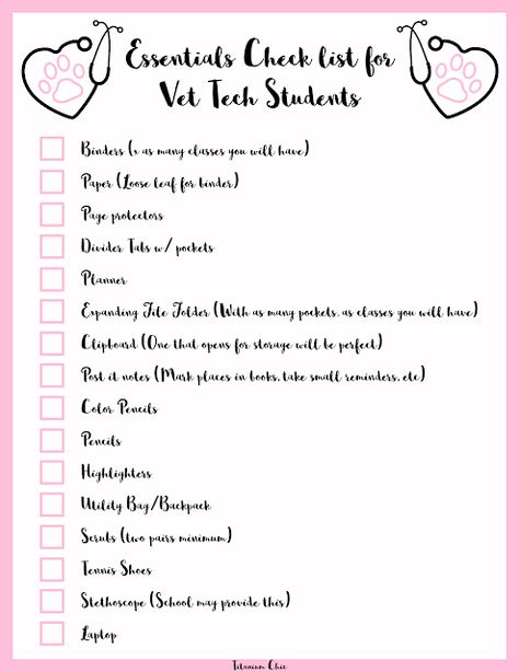 16 Essentials for Vet Tech Students Vet Tech Tips And Tricks, Vet Tech Essentials, Vet School Essentials, Vet Science, Work Bag Essentials, Veterinarian Assistant, Vet Nursing, Veterinarian Technician, Vet Tech School