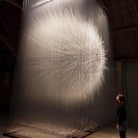 Make One Big Wish 3D installation of layered images ‘Vision II’ by David Spriggs @david_spriggs #installation #contemporaryart #art #3d… David Spriggs, Artwork Installation, Glass Art Installation, Sculpture Textile, New Media Art, 3d Artwork, Exhibition Space, Sculpture Installation, Light Installation