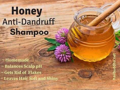 Vinegar For Dandruff, Diy Hair Mask For Dandruff, Diy Hair Growth Serum Recipe, Hair Buddha, Homemade Shampoo And Conditioner, How To Make Shampoo, Honey Ideas, Diy Shampoo Recipe, Dry Flaky Scalp