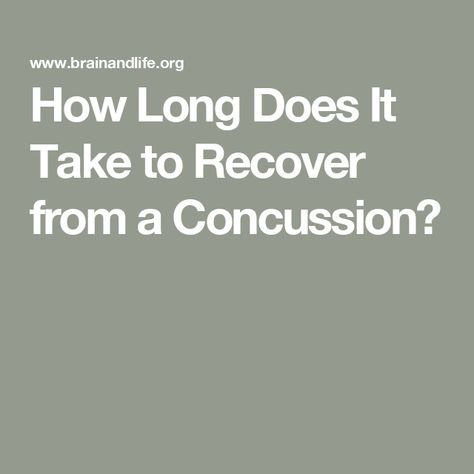 How Long Does It Take to Recover from a Concussion? Concussion Recovery Tips, Concussion Symptoms, Concussions Recovery, Symptoms Of Concussion, Lack Of Focus, Post Workout Recovery, How To Get Better, Sports Injury, Running Tips