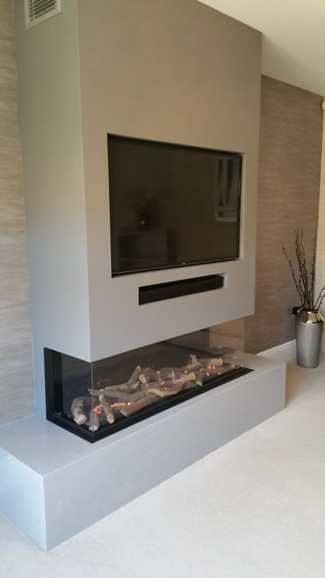 Gas Fireplace Ideas Living Rooms, Log Burner Living Room, Fireplace Feature Wall, Feature Wall Living Room, Dream Ideas, Fireplace Tv Wall, Tv Wall Decor, Living Room Decor Fireplace, Contemporary Fireplace