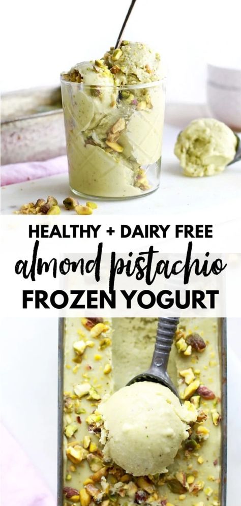 Frozen Yogurt Recipe Healthy, Vegan Frozen Yogurt, Healthy Frozen Yogurt, Frozen Yogurt Recipe, Homemade Frozen Yogurt, Ice Cream Alternative, Frozen Yogurt Recipes, Healthy Ice Cream Recipes, Frozen Yogurt Shop