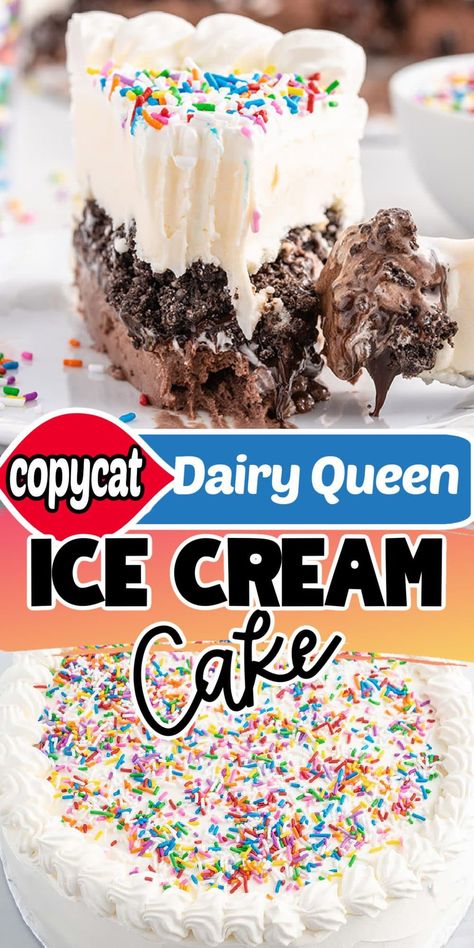 Dairy Queen Copycat Ice Cream Cake, How To Make Dairy Queen Ice Cream Cake, Dq Copycat Ice Cream Cake, Dairy Queen Ice Cream Cake Frosting, I E Cream Cake Recipes, Princess Ice Cream Cake, Best Ice Cream Cake Recipe, Ice Cream Cake Dairy Queen, Copycat Dq Ice Cream Cake