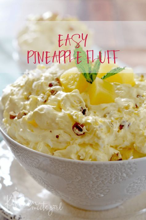 Pudding Vanilla, Pineapple Fluff, Pineapple Dessert, Banana Split Dessert, Pineapple Dessert Recipes, Coconut Dessert, Cheese Cheddar, Pineapple Desserts, Fluff Recipe