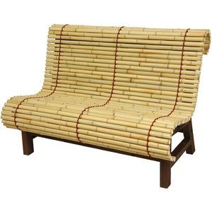 Oriental Furniture Bamboo Bench Bamboo Furniture Diy, Bamboo Bench, Bamboo Architecture, Furniture Ads, Japanese Bamboo, Bamboo Art, Asian Homes, Bamboo House, Bamboo Fence