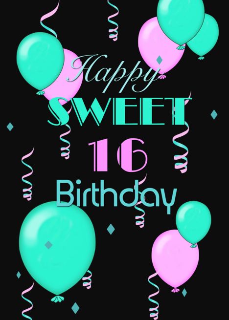 14th Birthday Balloons, Best Happy Birthday Message, Happy Birthday Sweet 16, 16th Birthday Wishes, Happy 14th Birthday, 14th Birthday Party Ideas, Happy 12th Birthday, Happy 15th Birthday, Happy 20th Birthday