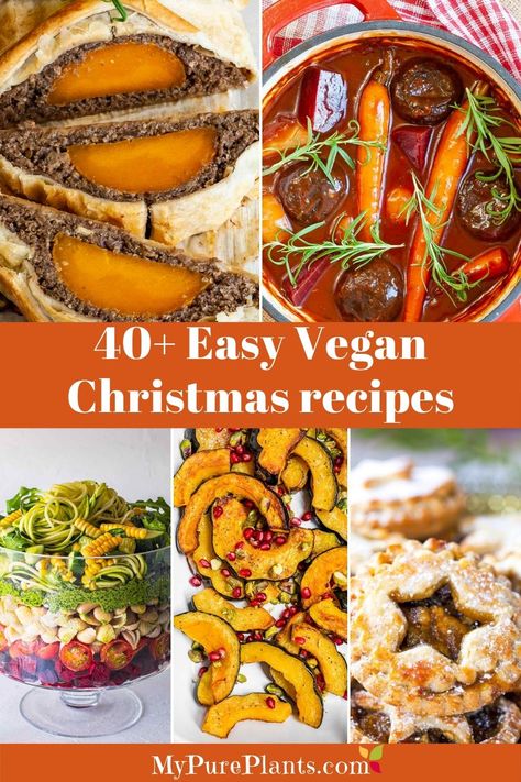 Are you looking for some epic Vegan Christmas Dinner Recipes? Do you also need them to be easy to prepare? Don't worry it is not another list of 100 different vegan recipes to get you overwhelmed and frustrated in deciding which one to choose. This is a list of carefully curated vegan and gluten-free recipes that will ensure you miss not a single moment or sentiment this holiday season. Vegan Moussaka, Vegetarian Christmas Recipes, Vegan Roast Dinner, Vegan Christmas Dinner, Christmas Meals, Vegetarian Christmas, Vegan Gravy, Vegan Holiday Recipes, Christmas Main