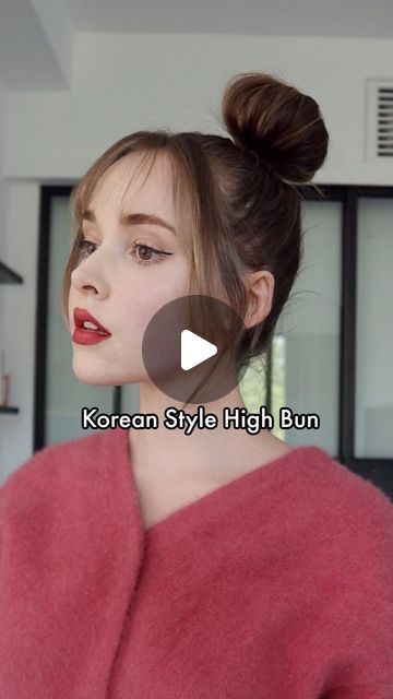 Taylor R on Instagram: "A different way of doing a bun, inspired by Korean celebrities" Korean High Bun Hairstyles, Korean High Bun, High Bun Hairstyles, Taylor R, High Bun, Korean Celebrities, Korean Hairstyle, Bun Hairstyles, Instagram A