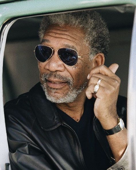 Morgan Freeman wears Ray-Ban Aviator. Rayban Aviator Men, Morgan Freeman, Cool Outfits For Men, Ray Ban Aviators, Famous Faces, Aviator Sunglasses, Ray Ban, Ray Bans, Fashion Shoes