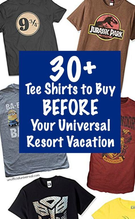 Money Saving Tip: 30+ Universal Tee Shirts to Buy Before You Go on Vacation to Universal Studios, Islands of Adventure, Orlando Hollywood Resort - by unofficialuniversal.com Islands Of Adventure Orlando, Universal Studios Islands Of Adventure, Shirts To Buy, Universal Studios Orlando Trip, Universal Resorts, Universal Studios Outfit, Universal Hollywood, Disney Universal Studios, Paris Disneyland