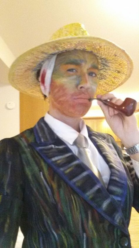 Vincent Van Gogh Costume, Van Gogh Costume, Van Gogh Halloween, Handmade Halloween Costumes, Famous Artwork, Halloween Costume Accessories, Diy Halloween Costumes, Vincent Van, Diy Halloween