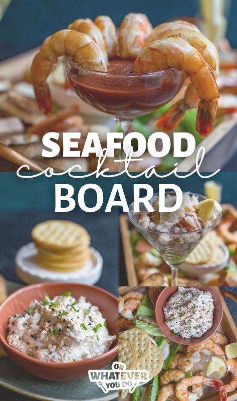 Recipes For Big Families, Smoked Fish Dip, Cocktail Board, Fancy Appetizer Recipes, Crab And Shrimp, Christmas Charcuterie Board, Cocktail Sauce Recipe, Entertaining Appetizers, Smoked Salmon Dip