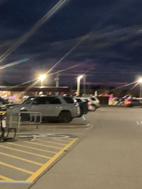 Walmart Parking Lot Night, Walmart Parking Lot Aesthetic, Walmart At Night, Dysfunctional Family Aesthetic, Walmart Parking Lot, Perfect Things, Dysfunctional Family, New Photo Download, Our Town