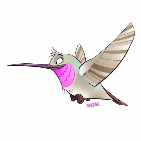 Bird Rider Concept Art, Hummingbird Character Design, Hummingbird Cartoon, Cartoon Hummingbird, Bird Comic, Animal Caricature, Cartoon Birds, Animal Character, Mascot Design