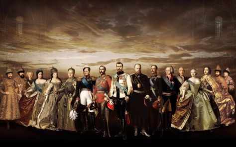 Russian Empire (in a middle - last tzar of Russia, left & right corner - the first) РОМАНОВЫ- 400 лет династии Maria Feodorovna, Russia News, House Of Romanov, Alexandra Feodorovna, Romanov Dynasty, Tsar Nicholas Ii, Tsar Nicholas, Romanov Family, Russian History