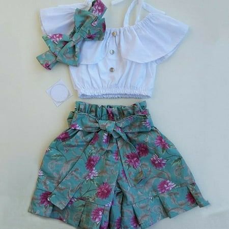 Ruffle Vest, Tokyo Street Fashion, Kids Dress Wear, Summer Shorts Outfits, Vest Tops, Girl Dress Patterns, Flower Shorts