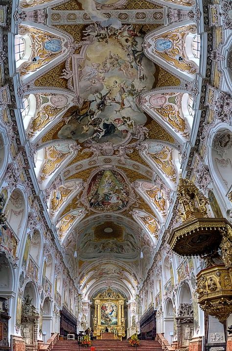 Freising Germany, Era Victoria, Royalty Core, Architecture Baroque, Cathedral Architecture, Sacred Architecture, Religious Architecture, Cathedral Church, Baroque Architecture