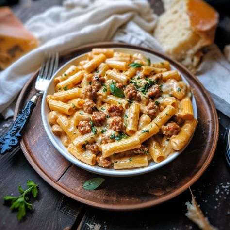 When it comes to comfort food, few dishes can beat a bowl of Creamy Sausage Rigatoni. This recipe combines tender rigatoni pasta, juicy sausage, and a luscious creamy sauce, creating ... Read more Creamy Sausage Rigatoni, Sausage Spinach Pasta, Fast Healthy Dinner, Sausage Rigatoni, Rigatoni Pasta, Sausage Pasta, Sauteed Mushrooms, Pasta Shapes, How To Cook Sausage