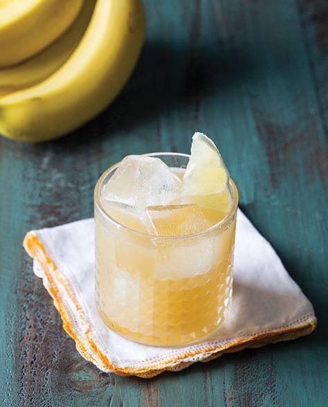 Banana Liqueur Cocktails - Imbibe Magazine Tropical Recipes, Rye Cocktails, Banana Cocktails, Banana Liqueur, Liqueur Drinks, Brandy Cocktails, Tropical Food, Aged Rum, Yummy Alcoholic Drinks