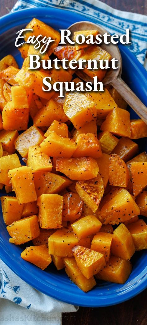 Perfectly Roasted Butternut Squash is delicious and versatile, whether you’re serving it as a flavorful vegetable side or using it in our favorite fall recipes like Butternut Squash Soup. Roasting squash in the oven is easy to do with this simple, no-frills method. Butternut Squash For Baby, Roasting Squash, Baked Squash Recipes, Butternut Squash Oven, Oven Roasted Squash, Roasted Squash Recipes, Butternut Squash Recipes Healthy, Butternut Squash Side Dish, Grilled Butternut Squash